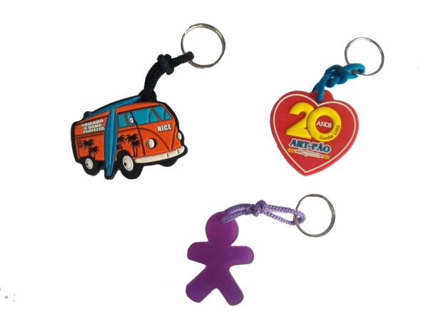 Chaveiro emborrachados Personalizados