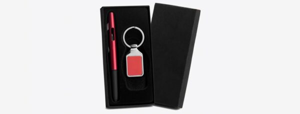 Conjunto de caneta e chaveiro Personalizado