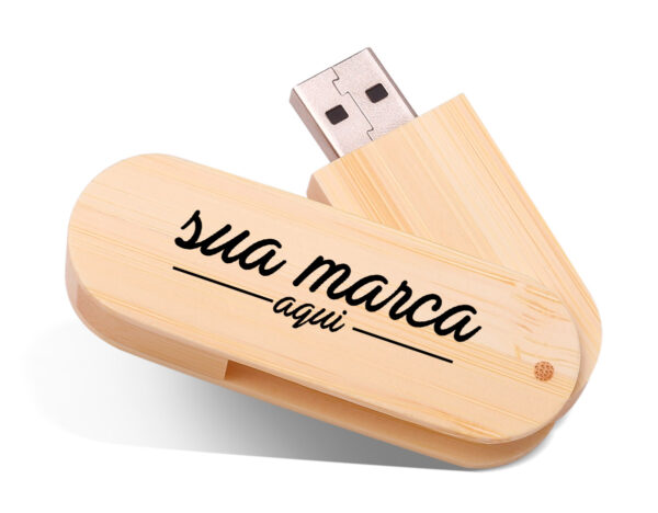 Pen Drive Personalizados Bambu - Image 3